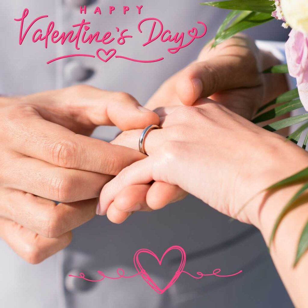 Happy-Valentines-Day-A-boy-shows-his-love-to-a-girl-by-wearing-a-ring-on-Valentines-Day