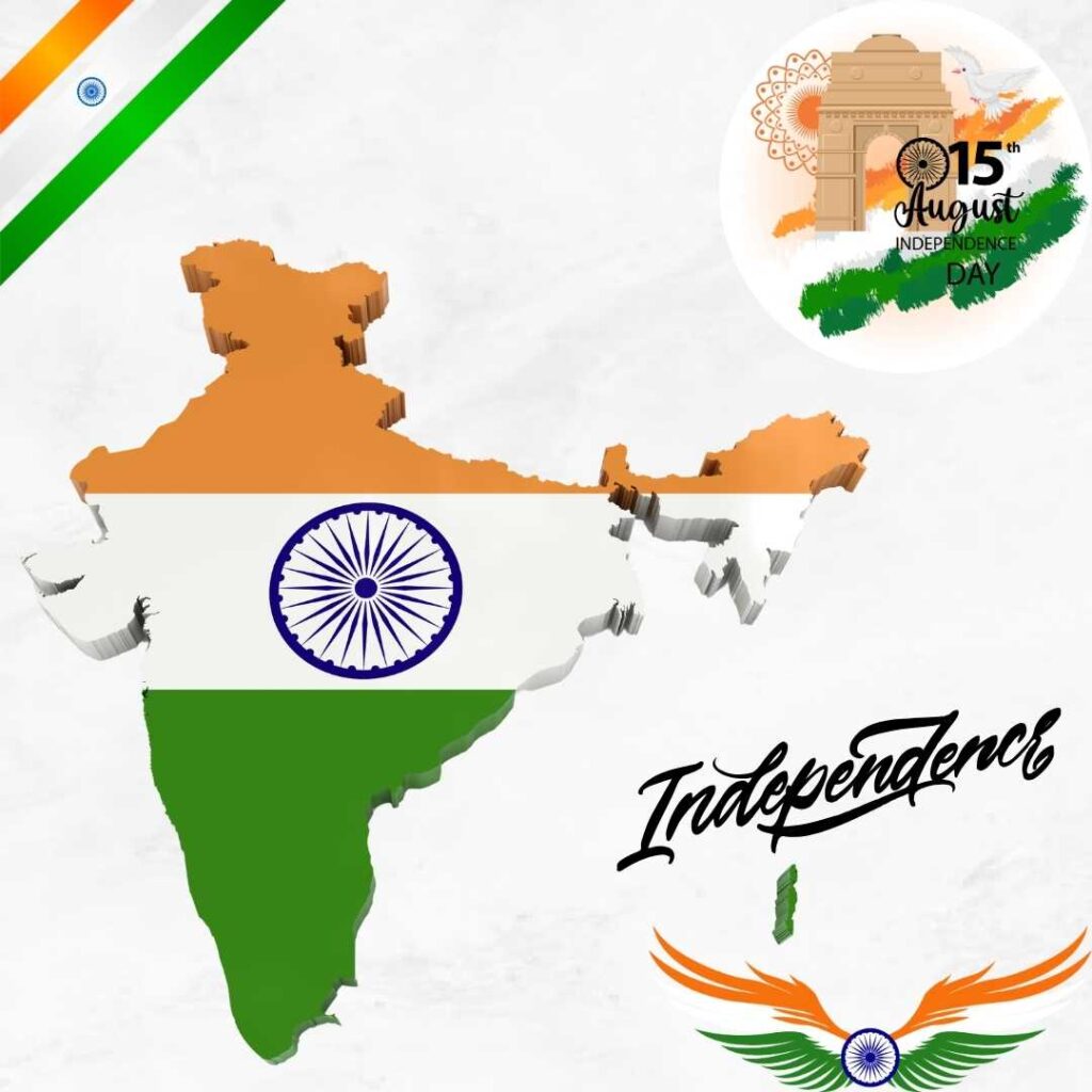 Happy-Independence-Day-The-map-of-India-is-covered-with-Flag-colors