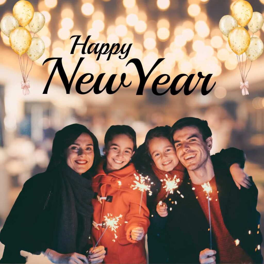 Happy-New-Year-Family-get-together-on-New-Year-and-burn-candles