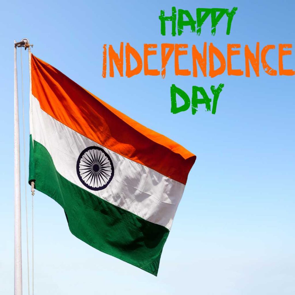 Happy-Independence-Day-Indian-flag-fluttered-in-the-sky