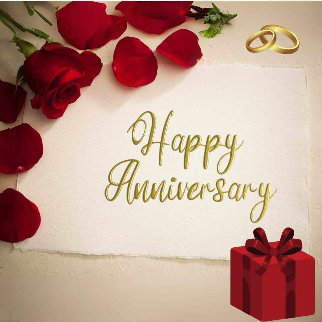 Happy-Anniversary-Between-the-red-flower-and-the-red-gift-is-written-Happy-Anniversary