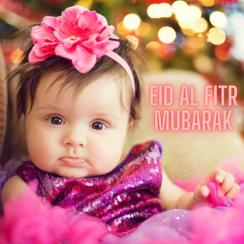 Eid-al-Fitr-Mubarak-A-cute-little-girl-dressed-in-pink-for-Eid