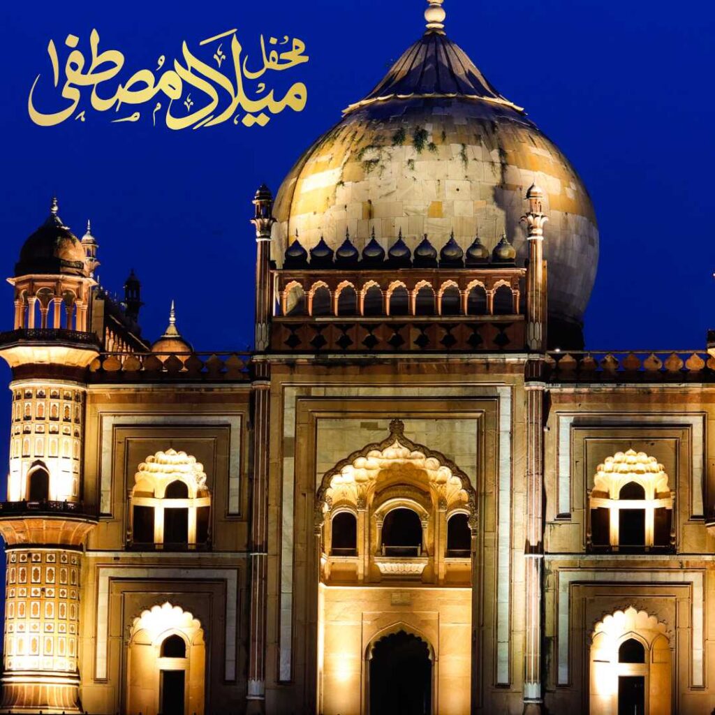 Eid-milad-ul-Nabi-The-decoration-of-the-beautiful-mosque-is-a-message-of-happiness-for-Eid-milad-ul-Nabi