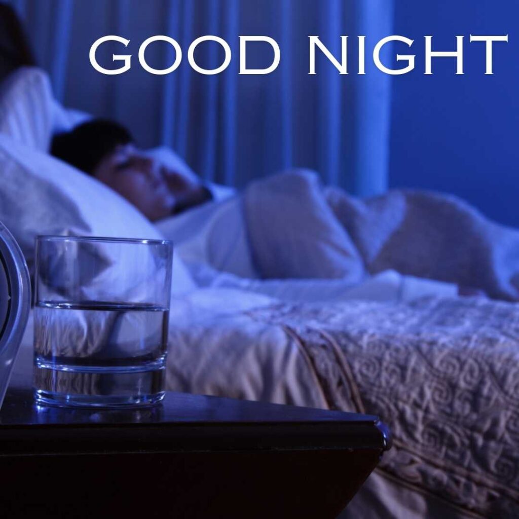 Good-Night-A-lady-sleeping-in-a-white-blanket-at-night