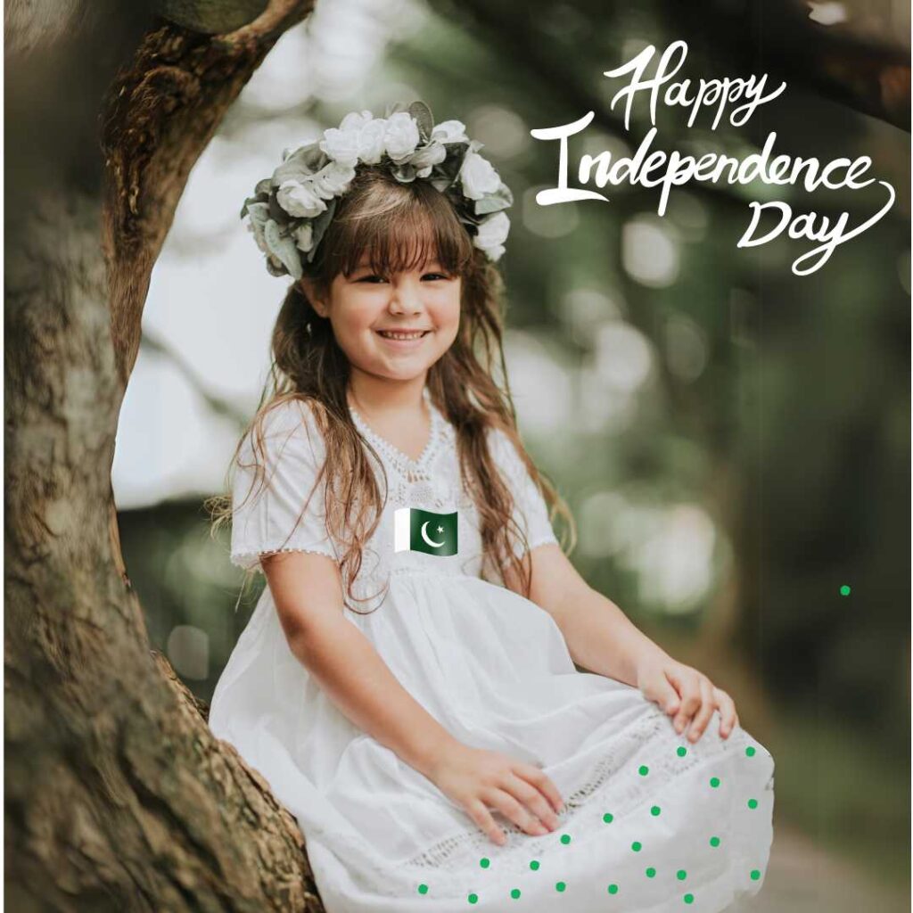 Happy-Independence-Day-Beautifully-dressed-child-of-14th-August-celebrating-freedom