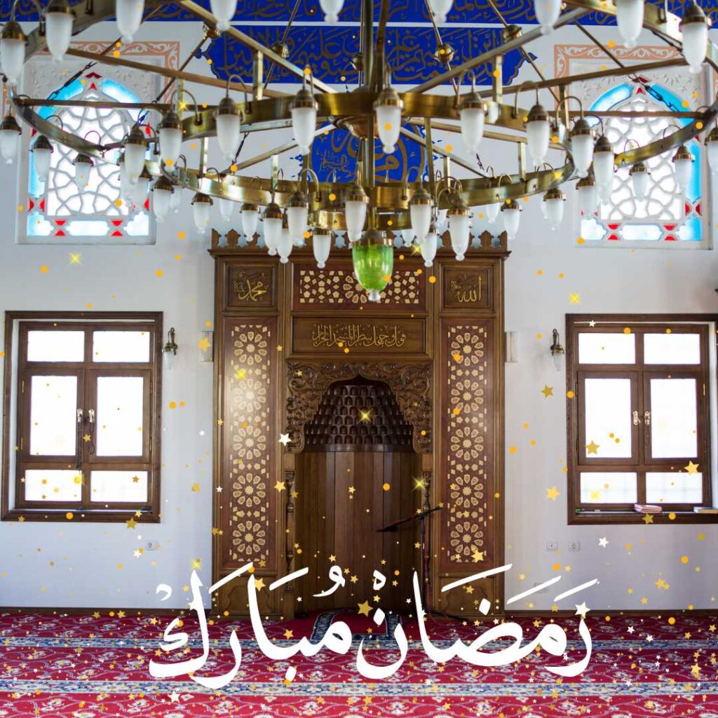 Ramadan-Mubarak-Decorating-the-interior-of-Mosques-with-lights-on-Ramadan