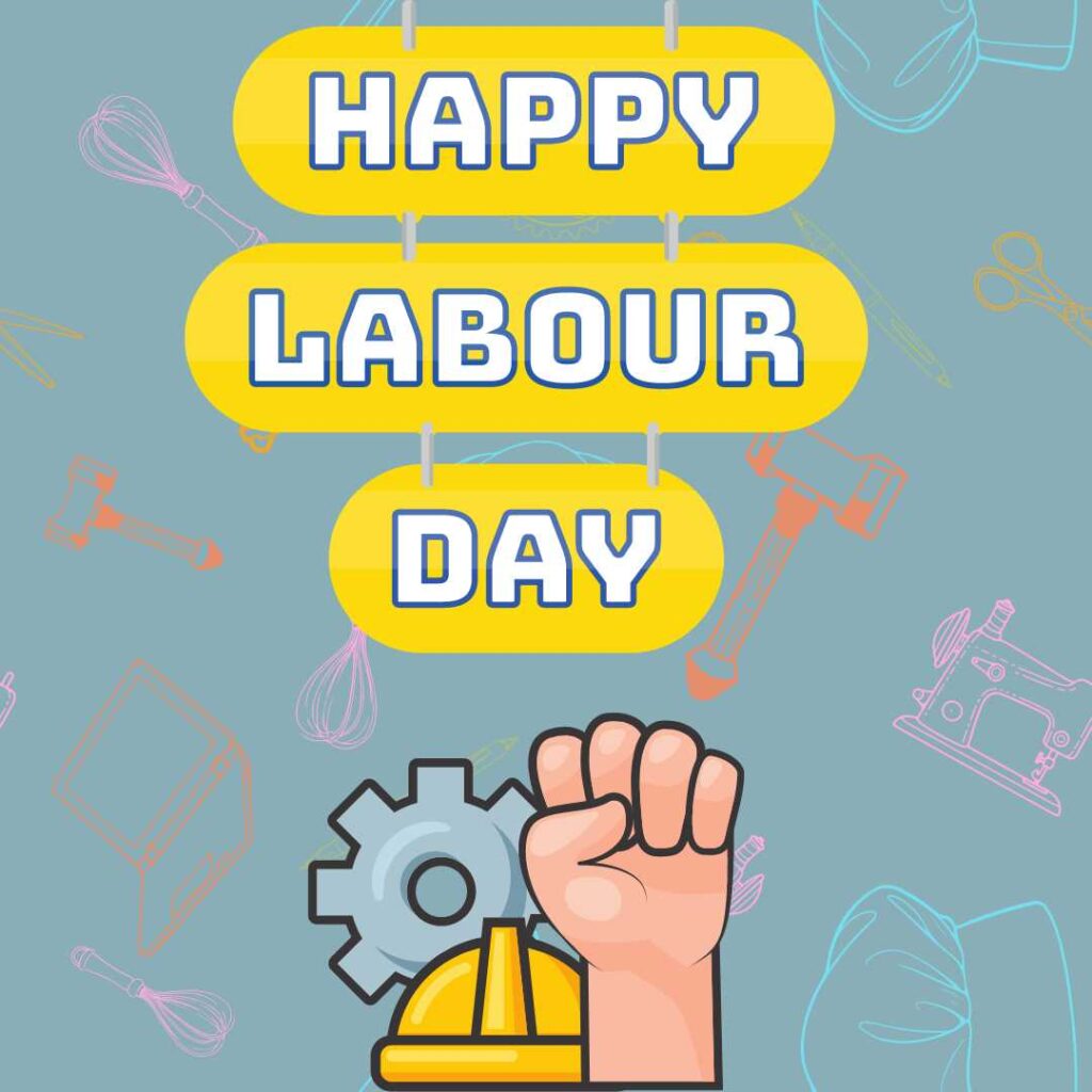 Happy-Labor-Day-In-the-background-of-tools-used-in-all-fields