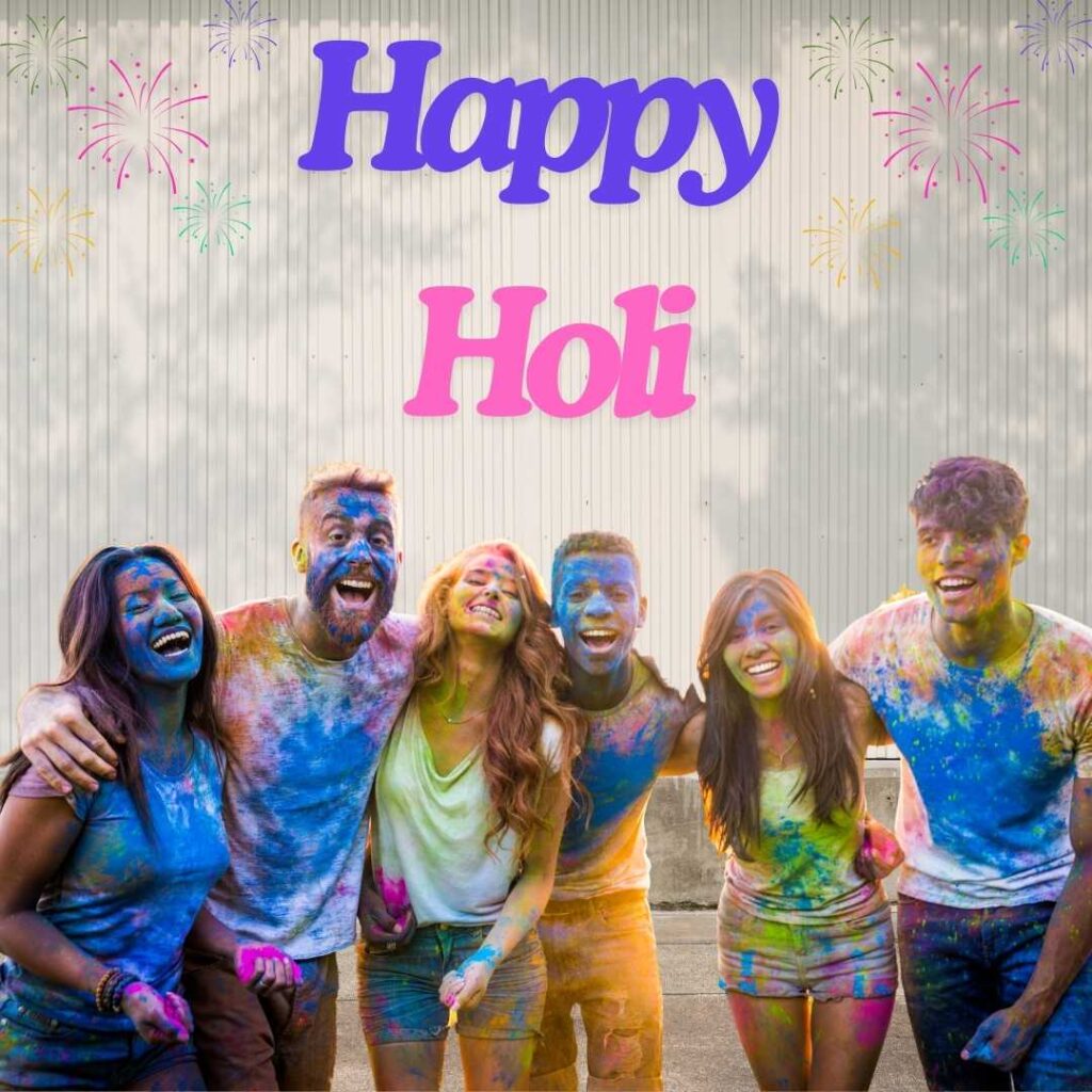 Happy-Holi-Friends-enjoy-Holi-festival-together-and-laughing