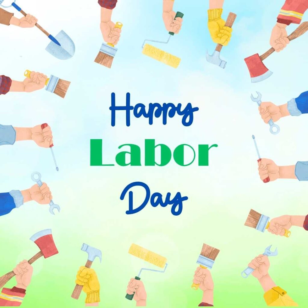 Happy-Labor-Day-The-tools-in-each-worker's-hand-represent-his-profession